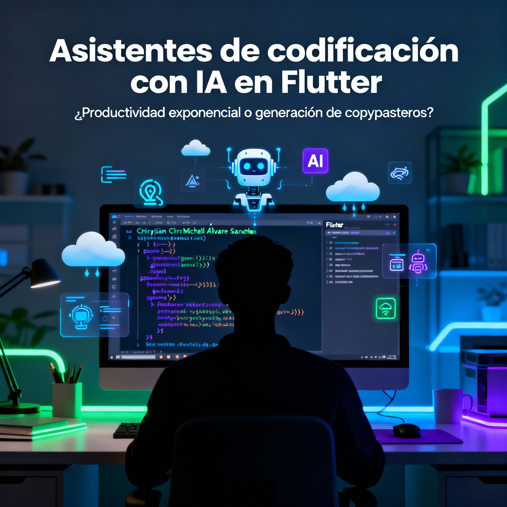 Asistentes de codificación con IA en Flutter: ¿productividad exponencial o generación de copypasteros?